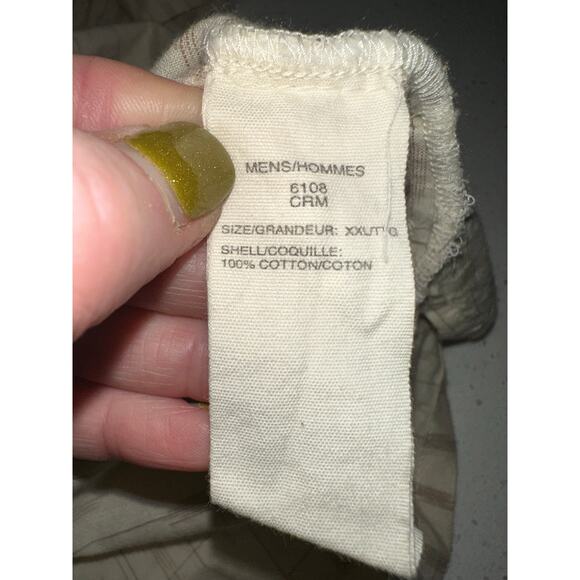 Woolrich Men’s Shirt Button Up Short Sleeve Lightweight Cream XXL   Casual - Picture 5 of 12